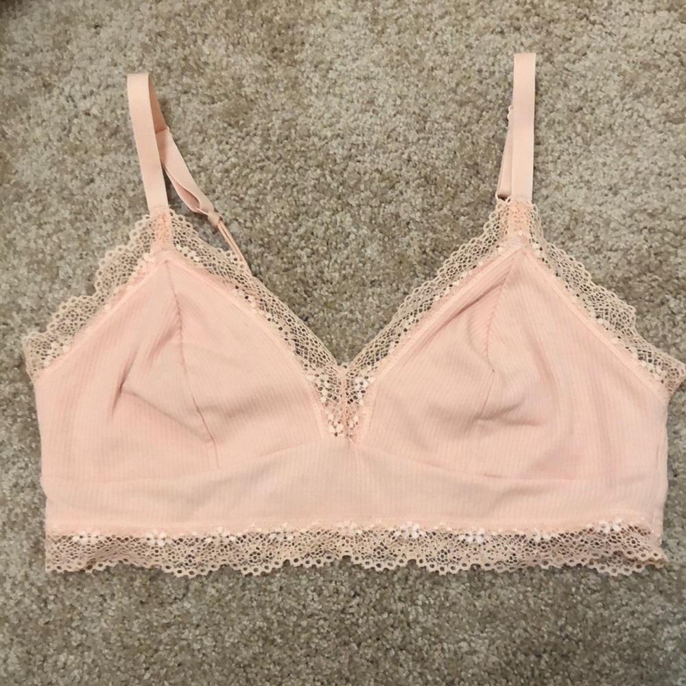 pink bralette